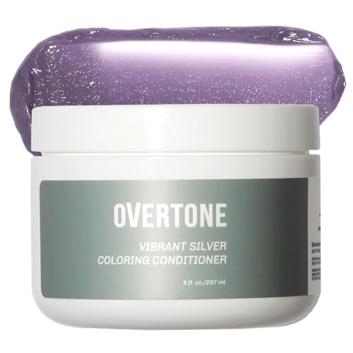 oVertone Haircare Color Depositing Conditioner - Vibrant Silver, Vegan & Nourishing - 8 oz