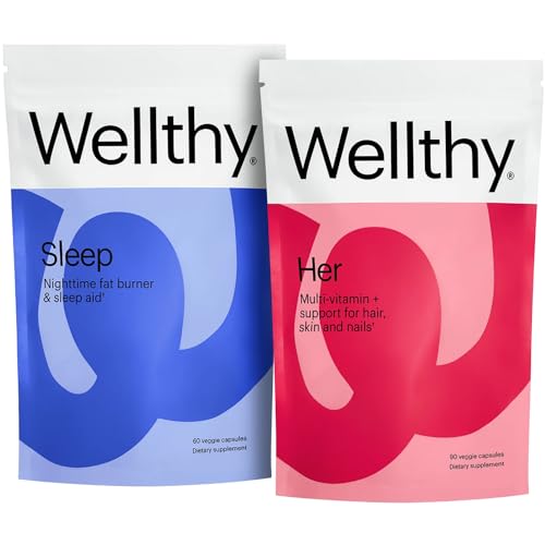 Wellthy Daily Multivitamin & Night Weight Loss Bundle - Skin, Hair, Nails & Sleep Support