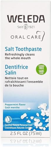 Weleda Natural Toothpaste - Fluoride-Free with Sea Salt & Peppermint, Certified Natural - 2.5oz