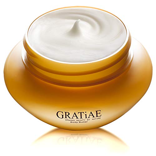 Gratiae Body Butter - Hydrating Shea Moisturizer, Anti-Aging Benefits, Lightweight - 5.95oz