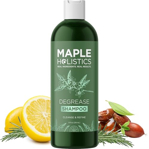 Maple Holistics Clarifying Shampoo - Deep Cleansing with Rosemary Oil, Sulfate & Paraben Free - 8oz