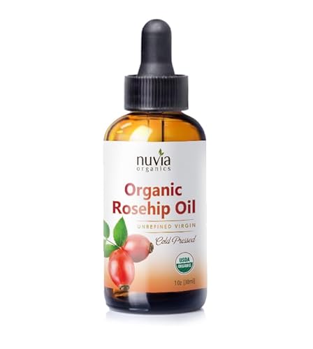 Rosehip Oil - USDA Organic, Cold Pressed, Rich in Essential Fatty Acids - 1oz
