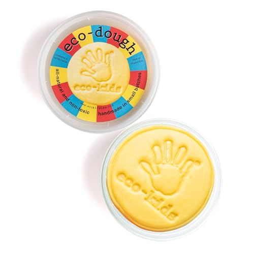 Eco-Kids Reusable Modeling Dough Set - Safe, Non-Toxic, Vibrant Colors for Creative Play - 3 Pack