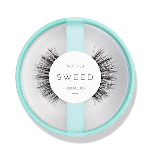 SWEED North 3D Pro Lashes - Bold Volume, Vegan & Cruelty-Free, Flexible Cotton Band - Black