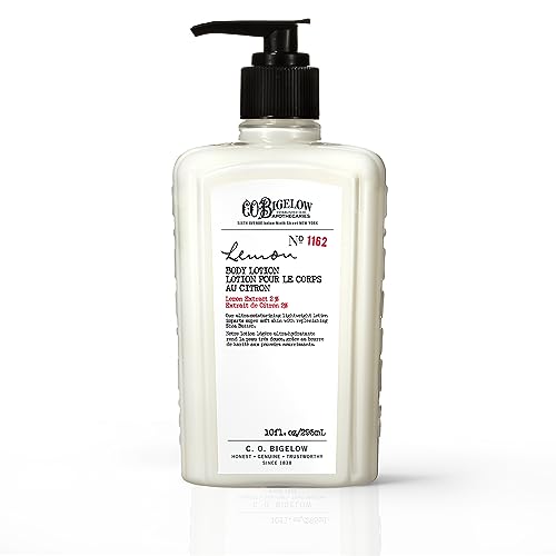 C.O. Bigelow Body Lotion - Hydrating with Shea Butter & Kukui Nut Oil, Fresh Lemon Scent - 10 fl oz