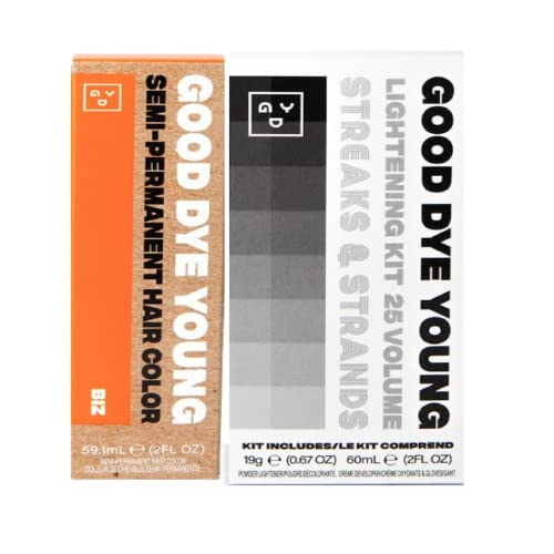 Good Dye Young Hair Dye - Neon Orange, Vegan & Cruelty-Free, Bergamot Scent - 2 oz