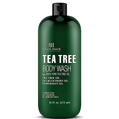 Botanic Hearth Tea Tree Body Wash - Fights Odor & Fungal Infections, Promotes Healthy Skin - 16fl oz