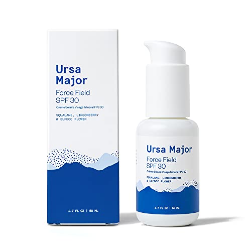 Ursa Major Force Field SPF 30 - Mineral-Based UVA/UVB Protection, Vegan & Cruelty-Free - 1.7oz