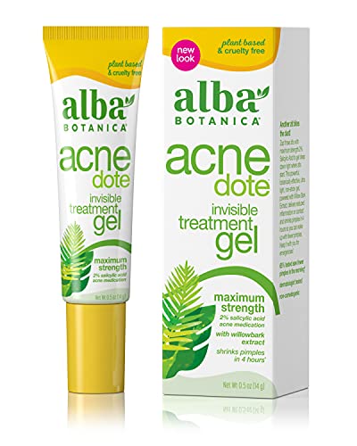 Alba Botanica Blemish & Acne Treatment - Maximum Strength, Plant-Based, 0.5 oz