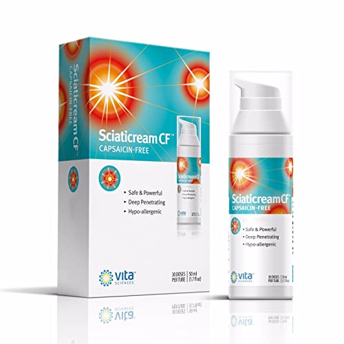 Vita Sciences Sciaticream CF - Rapid Relief Cream with Arnica, B Vitamins, Aloe - 3oz
