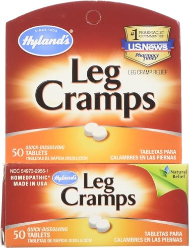 Hyland's Leg Cramps Tablets - Fast Relief, Gentle on Stomach, Non-Habit Forming - 50 ct (Pack of 2)