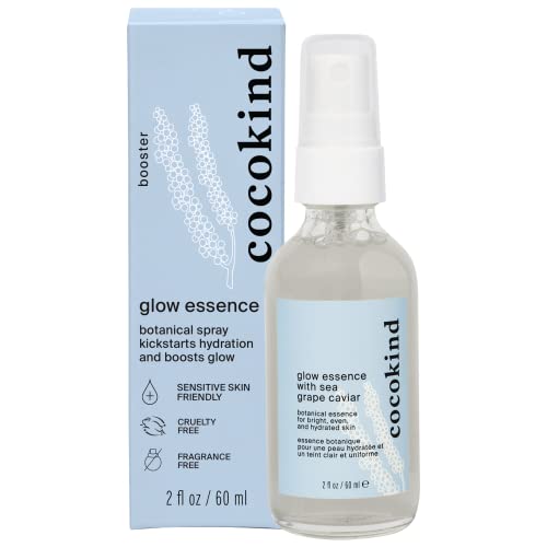 Cocokind Glow Essence Face Mist - Hydrating Primer with Sea Grape Caviar, 4oz