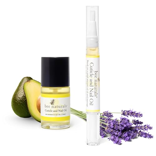 Bee Naturals Cuticle Oil Kit - Nourishing Repair, Lavender & Tea Tree Scent - Travel Size