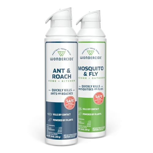 Wondercide Pest Control Spray Bundle - Natural Bug Killer with Essential Oils - 10 oz, 2 Pack