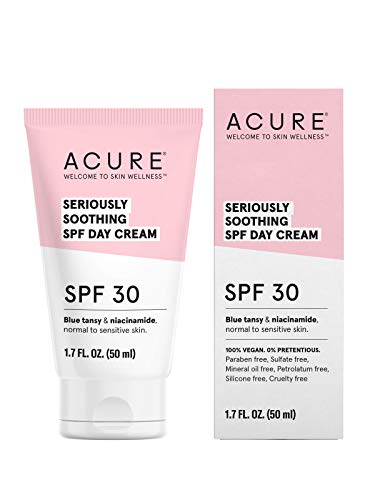 Acure SPF 30 Day Cream - Moisturizes & Soothes with Blue Tansy, Niacinamide - 1.7 Fl Oz