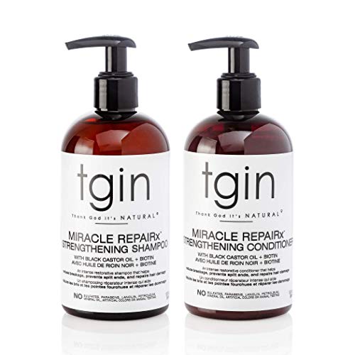 Thank God It's Natural Miracle RepaiRx Shampoo & Conditioner Set - Restores Damaged Hair, 12oz