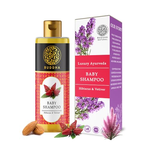 Buddha Natural Baby Shampoo - Gentle Nourishing Cleanse with Ayurvedic Ingredients - 200ml