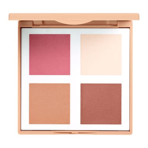 3INA Makeup Palette - 4 Versatile Contouring Shades, Vegan & Cruelty Free - Made in Europe