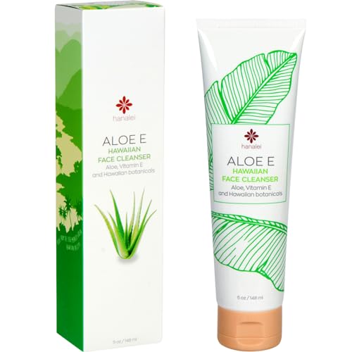 Hanalei Aloe Face Cleansing Gel - Moisturizes & Soothes Skin, Vegan & Cruelty-Free - 5 oz