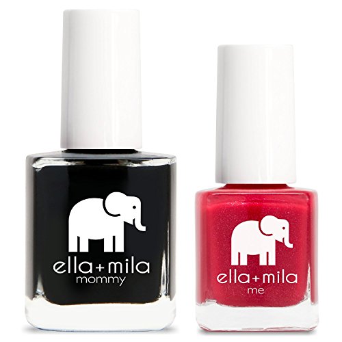 ella+mila Nail Polish Set - Vegan, 7-Free Formula, PETA Certified - Lights Out & No Place Like Home