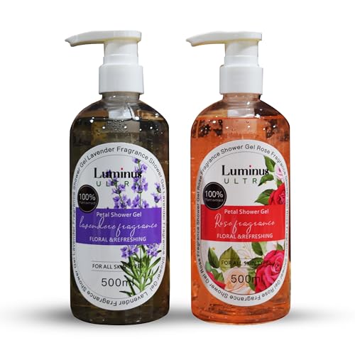 LUMINUS ULTRA Body Wash - Nourishing Lavender & Rose, Vegan, Cruelty-Free - 33.8 fl. oz