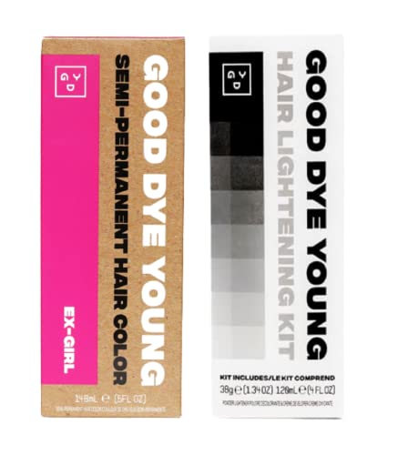 Good Dye Young Semi-Permanent Hair Dye (Ex-Girl) - Conditioning Color, UV Protection - 4oz