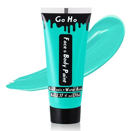 Go Ho Teal Body Paint - Non-toxic, Washable, Easy to Apply, Vibrant Color - 2.37oz