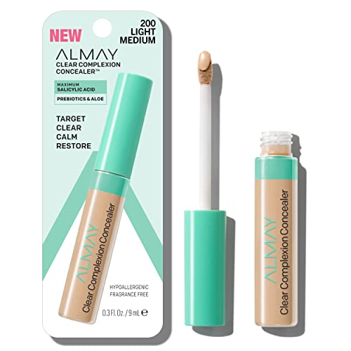 Almay Concealer - Acne Targeting, Lightweight with Salicylic Acid, Hypoallergenic - 0.25oz