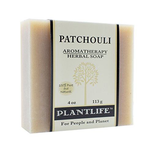 Plantlife Patchouli Bar Soap - Moisturizes & Soothes Skin, Plant-Based Ingredients - 4oz