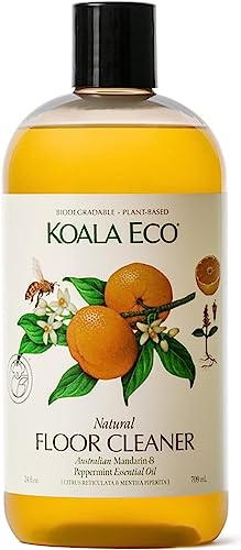 Koala Eco Natural Floor Cleaner - Plant-Based, Biodegradable, Mandarin & Peppermint - 24oz