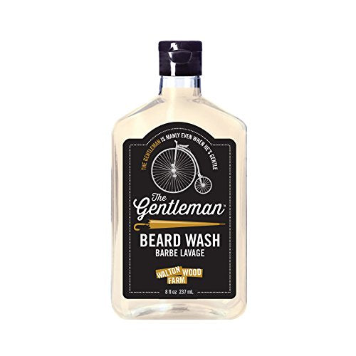 Walton Wood Farm Beard Wash - Softens Whiskers, Citrus & Mahogany Scent - 8 fl oz