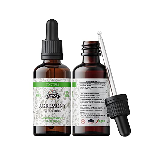 Florida Herbs Agrimony Tincture - Pure Organic Extract, Hormone-Free, 2oz