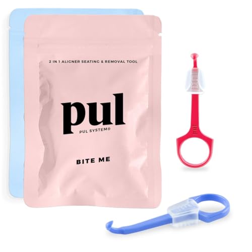PUL 2-in-1 Aligner Tool - Relieves Sore Gums, Hygienic & Durable Design - Fits Invisalign & More