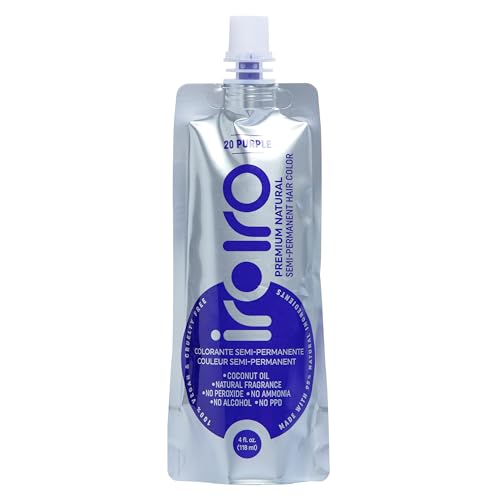 Iroiro Hair Dye - Vibrant Color, 95% Natural Ingredients, Nourishing Coconut Oil - 4oz/8oz