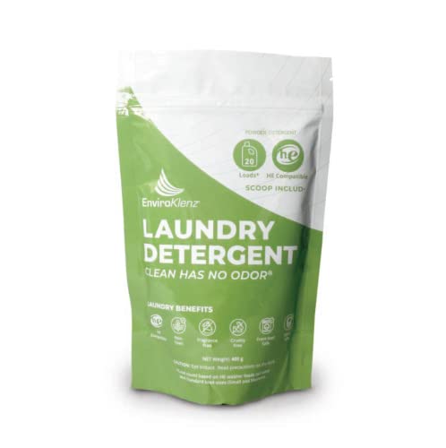 EnviroKlenz Laundry Detergent - Removes Stains & Odors, Hypoallergenic, 20 Loads