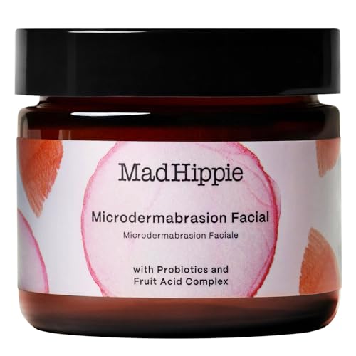 Mad Hippie MicroDermabrasion Facial Scrub - Smooths & Brightens with AHA Complex - 2.1 Fl Oz