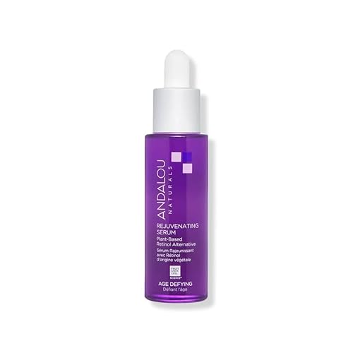 Andalou Naturals Facial Serum - Boosts Vitality, Reduces Fine Lines, Plant-Based Retinol - 1 Oz