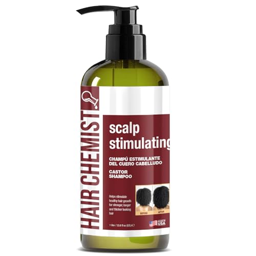Hair Chemist Scalp Stimulating Shampoo - Promotes Hair Growth, Nourishing Castor Oil - 33.8oz