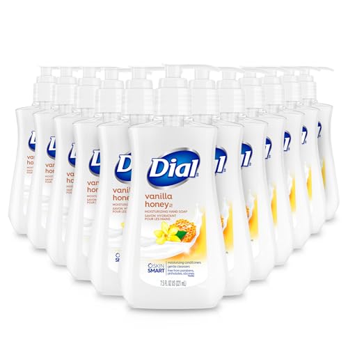 Dial Liquid Hand Soap - Gentle Hydration, Creamy Lather, Clean Rinsing - Vanilla Honey, 7.5 fl oz