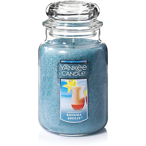 Yankee Candle Bahama Breeze - Tropical Pineapple & Mango, 110+ Hour Burn, 22oz Jar