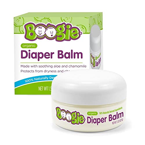 Boogie Diaper Balm - USDA Organic, Gentle Moisturizer with Natural Ingredients - 1.5 oz