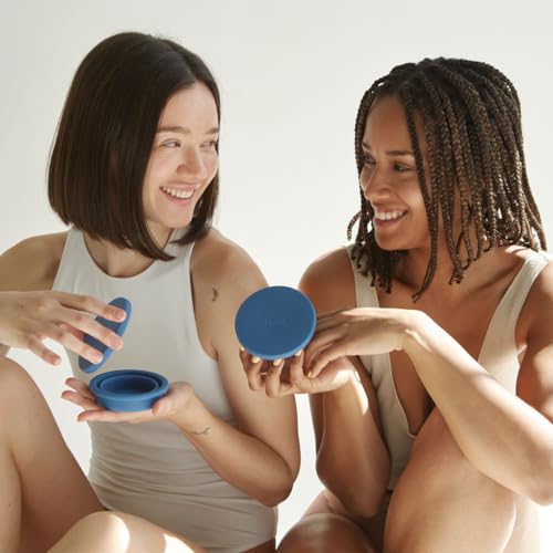 Lena Menstrual Cup Sanitizer - Quick Clean, Travel-Friendly Silicone Case, Light Purple