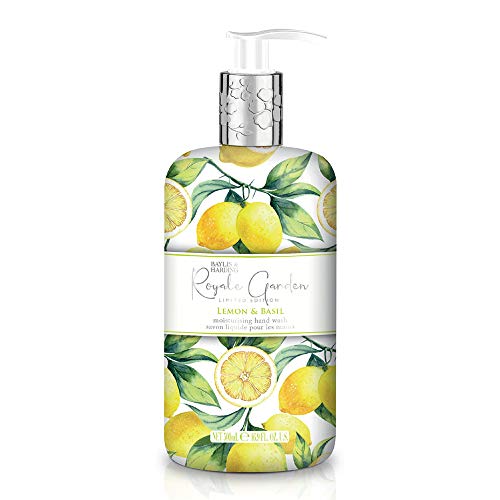 Baylis & Harding Liquid Hand Soap - Moisturizing Lemon & Basil Scent, Vegan & Cruelty-Free - 16.9oz