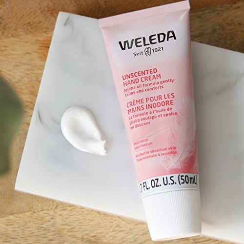 Weleda Unscented Hand Cream - Moisturizes with Jojoba, Borage & Coconut Oils - 1.7oz