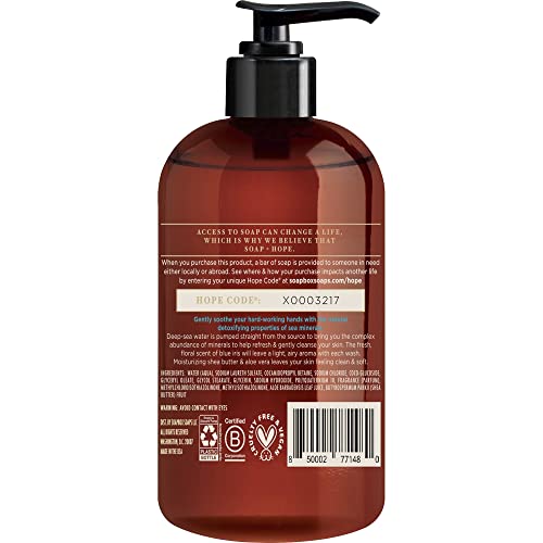 Soapbox Liquid Hand Soap - Hydrating Shea Butter & Aloe, Vegan, 12oz Pump Bottle