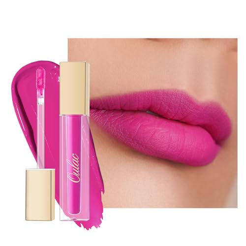 Oulac Matte Lipstick - Long-Lasting, Highly Pigmented, Rose Oil Infused - Pink M06