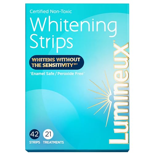 Lumineux Teeth Whitening Strips - Enamel Safe, Non-Toxic, Microbiome Friendly - 21 Treatments