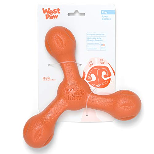 WEST PAW Dog Tug-of-War Stick Toy – Durable, Lightweight, Dishwasher Safe, Latex-Free – 8.5" Melon