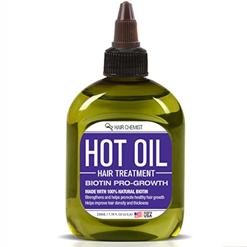 Hair Chemist Biotin Hot Oil Treatment - Strengthens Hair, Reduces Frizz, Natural Ingredients - 7.1oz