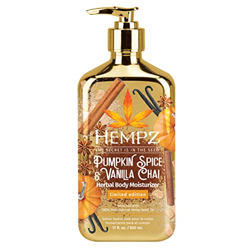 Hempz Body Lotion - Hydrates & Rejuvenates Skin, Vegan with Hemp Seed Oil - 17 oz